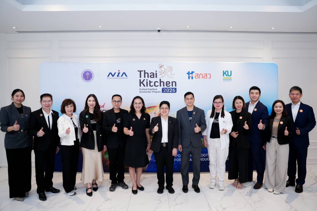 ผู้บริหาร NIA มก. และพันธมิตร ในงาน Thai Kitchen 2026 Demo Day